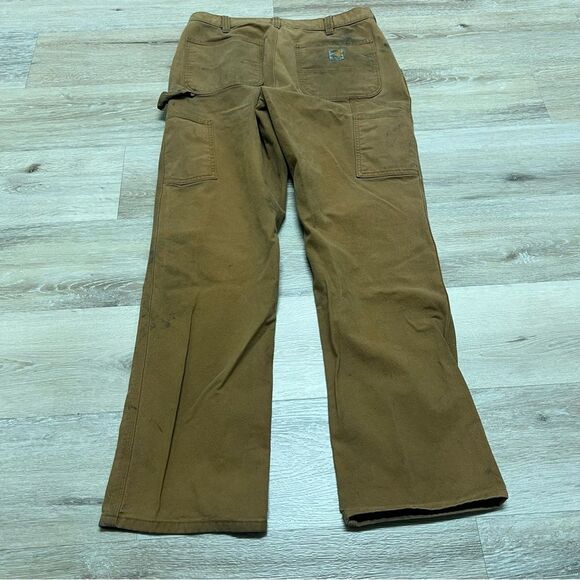 Carhartt Duck Utility Work Pants Mens 34x34 Flex Canvas Carpenter BN3279 READ DE - Picture 9 of 10